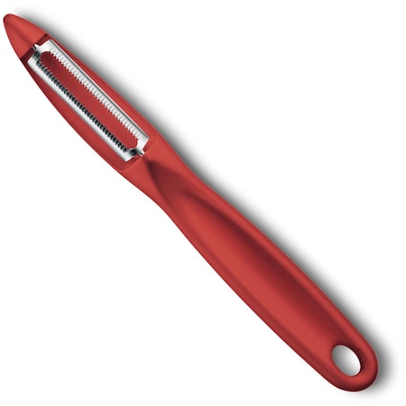 Swiss Army Brands 2024 Kitchen Specialty Knives & Tools Peelers Kitchen Peeler, Serrated Red Packaged VIC-7.6075.1